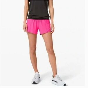 Women's Pink lululemon hotty hots size 2 four inch